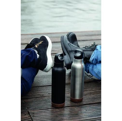 Botella al vacío de corcho antigoteo