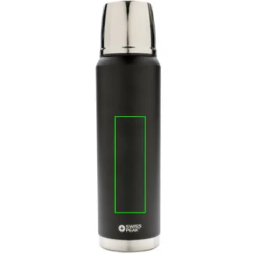 negro Termo Swiss Peak Elite de cobre al vacío 1L
