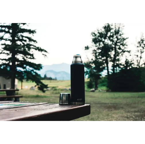 negro Termo Swiss Peak Elite de cobre al vacío 1L