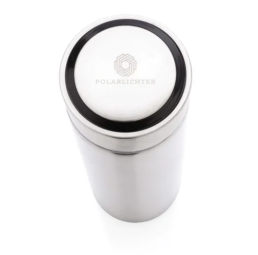 Botella de acero inoxidable al vacío con tapa de metal