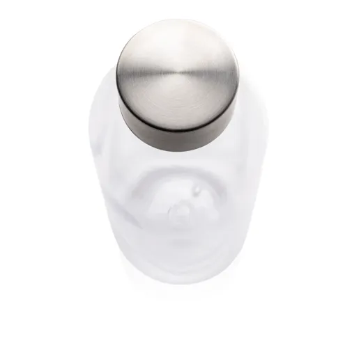 Botella de agua estanca con tapa metálica