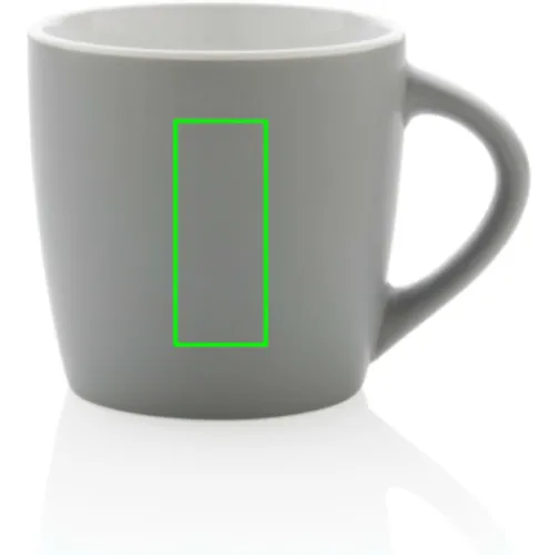 Taza de cerámica con interior de color 300ml