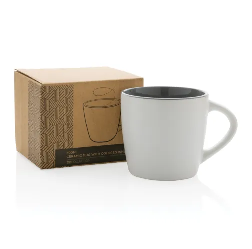 Taza de cerámica con interior de color 300ml