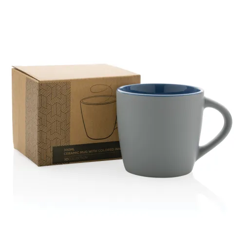 Taza de cerámica con interior de color 300ml