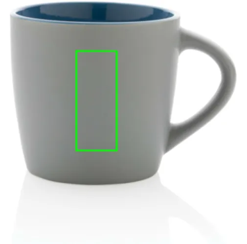 Taza de cerámica con interior de color 300ml