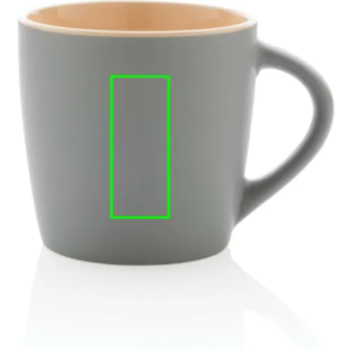 Taza de cerámica con interior de color 300ml