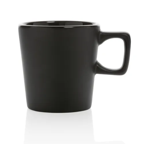 negro, negro Taza moderna de café de cerámica 300ml