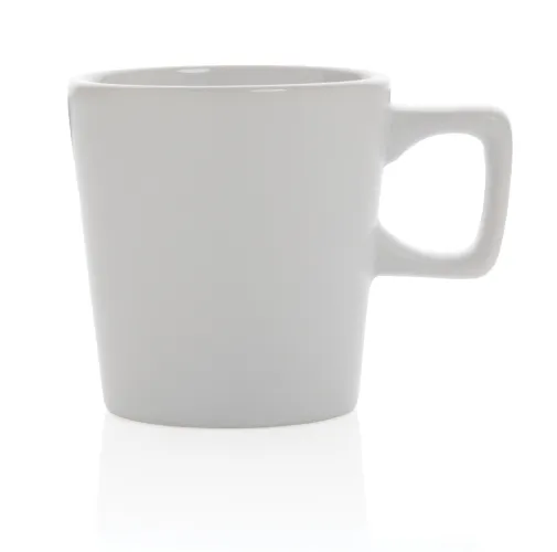 blanco, blanco Taza moderna de café de cerámica 300ml