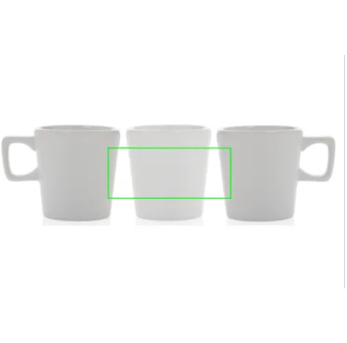 blanco, blanco Taza moderna de café de cerámica 300ml