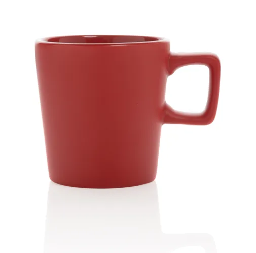 rojo Taza moderna de café de cerámica 300ml