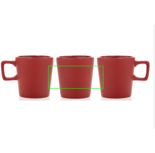 rojo Taza moderna de café de cerámica 300ml