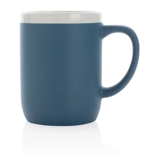 Taza de cerámica con borde blanco 300ml.