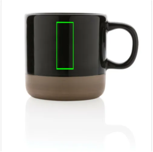 Taza de cerámica esmaltada 360ml.