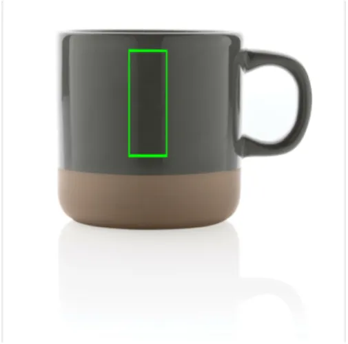 Taza de cerámica esmaltada 360ml.