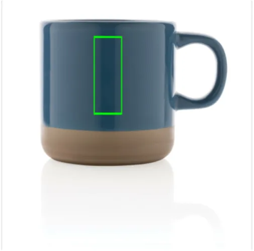 Taza de cerámica esmaltada 360ml.