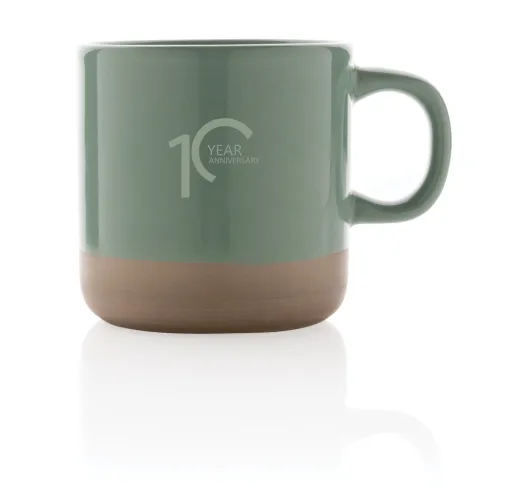 Taza de cerámica esmaltada 360ml.