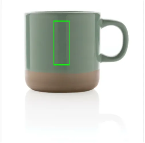 Taza de cerámica esmaltada 360ml.