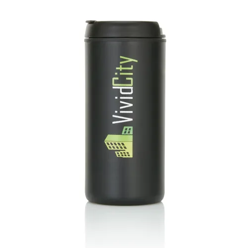 negro Taza Metro RCS de acero inoxidable reciclado