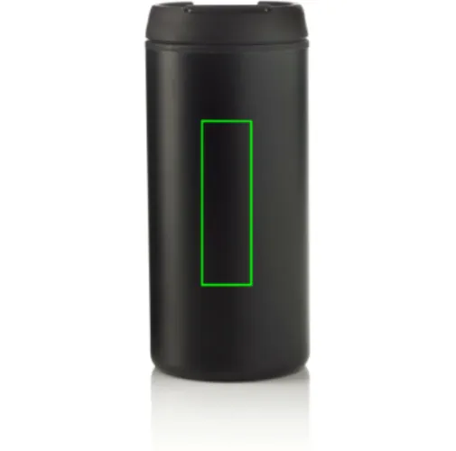 negro Taza Metro RCS de acero inoxidable reciclado