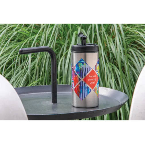 plata Taza Metro RCS de acero inoxidable reciclado