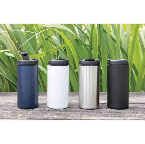 azul Taza Metro RCS de acero inoxidable reciclado