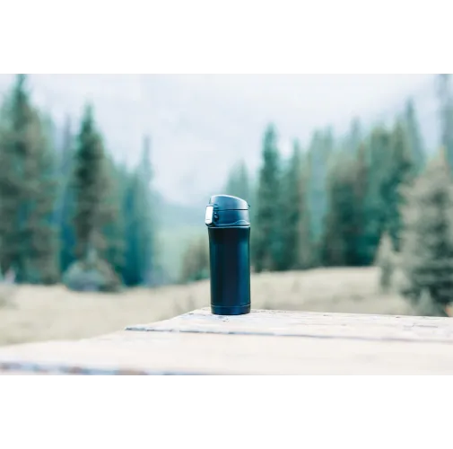 negro Taza al vacío de acero inoxidable reciclado RCS