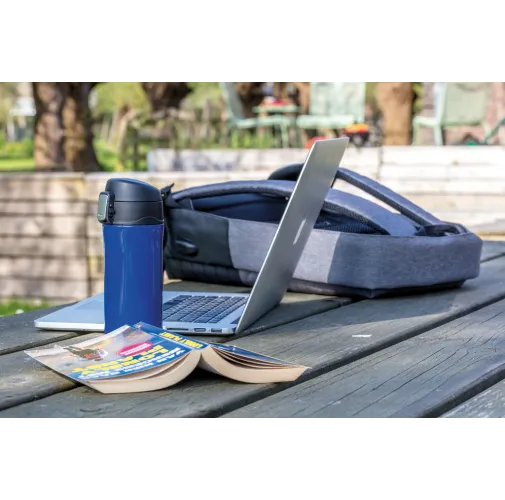 azul Taza al vacío de acero inoxidable reciclado RCS