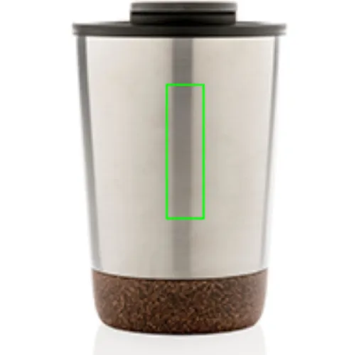 plata Taza de café de corcho y acero inoxidable GRS RPP