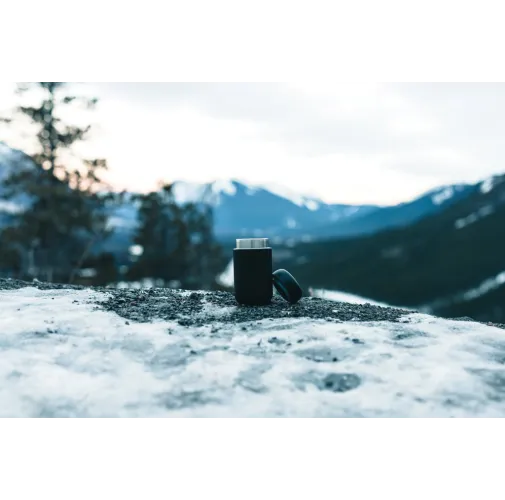 negro Vaso de acero inoxidable reciclado certificado Brew RCS