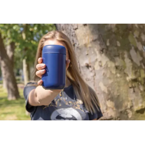 azul Vaso de acero inoxidable reciclado certificado Brew RCS
