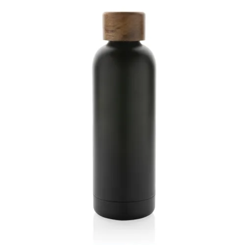 Botella Wood de acero inoxidable reciclado certificado RCS