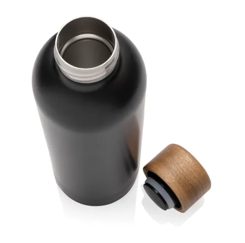 Botella Wood de acero inoxidable reciclado certificado RCS