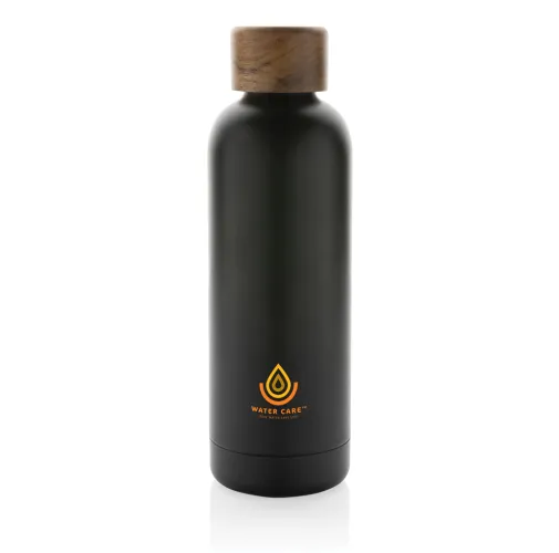 Botella Wood de acero inoxidable reciclado certificado RCS