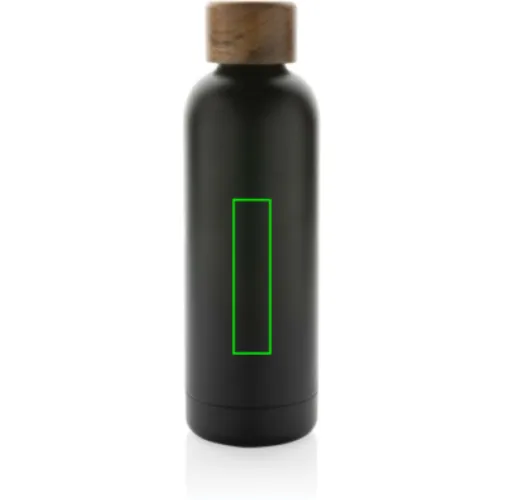 Botella Wood de acero inoxidable reciclado certificado RCS