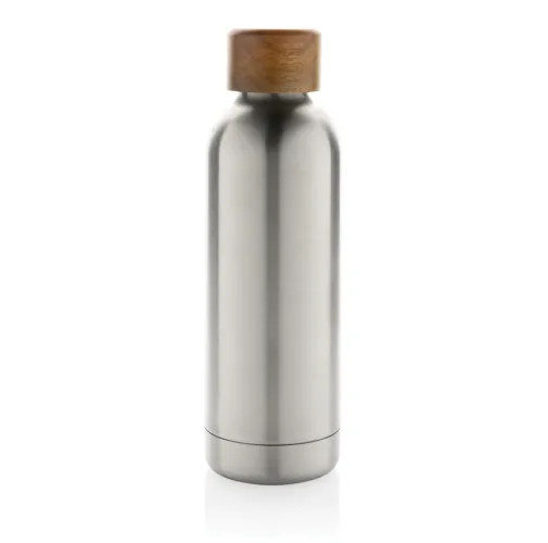 Botella Wood de acero inoxidable reciclado certificado RCS