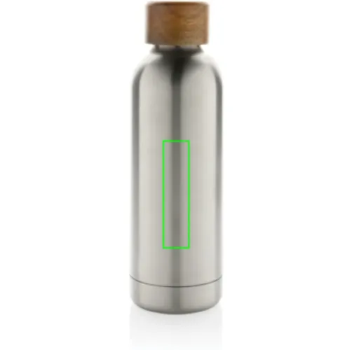 Botella Wood de acero inoxidable reciclado certificado RCS