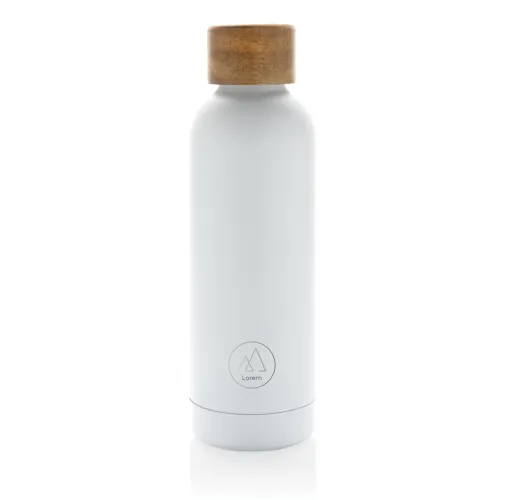 Botella Wood de acero inoxidable reciclado certificado RCS