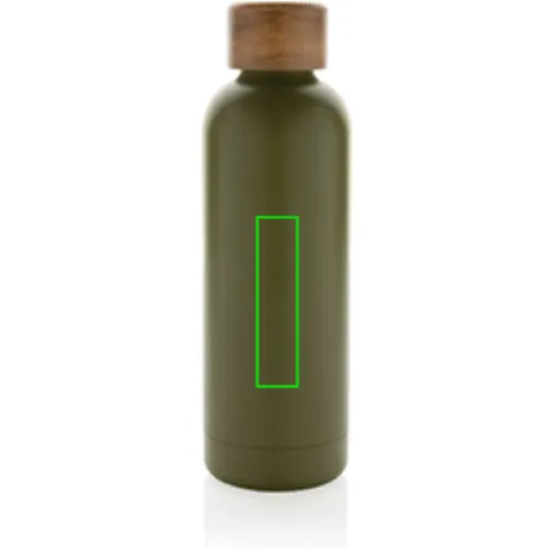 Botella Wood de acero inoxidable reciclado certificado RCS