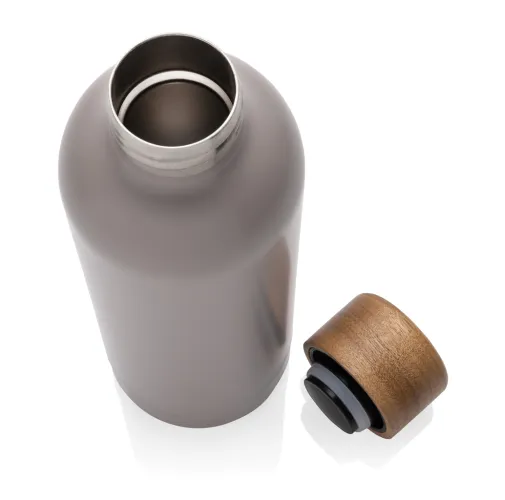 Botella Wood de acero inoxidable reciclado certificado RCS