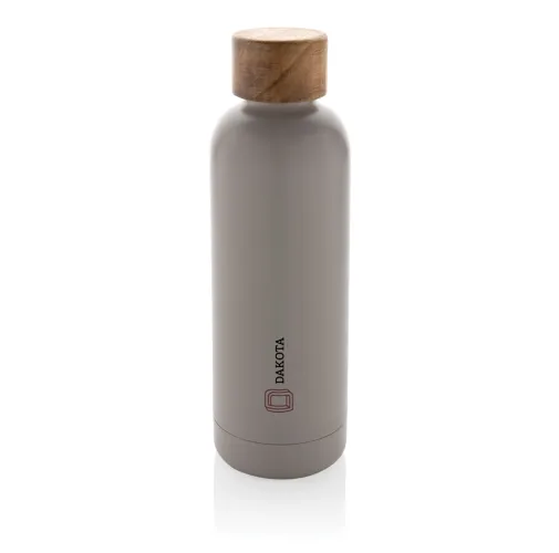 Botella Wood de acero inoxidable reciclado certificado RCS