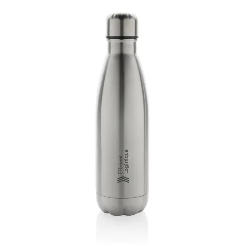 Botella Eureka de pared simple de acero y certificación RCS