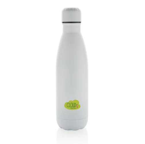 Botella Eureka de pared simple de acero y certificación RCS