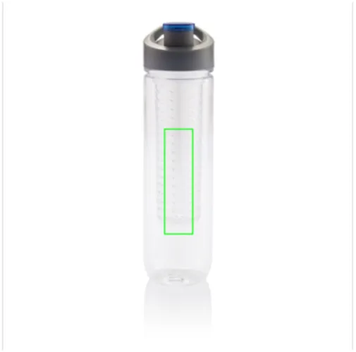 azul Botella de agua con infusor