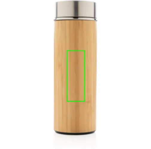 Botella al vacío antigoteo de bambú