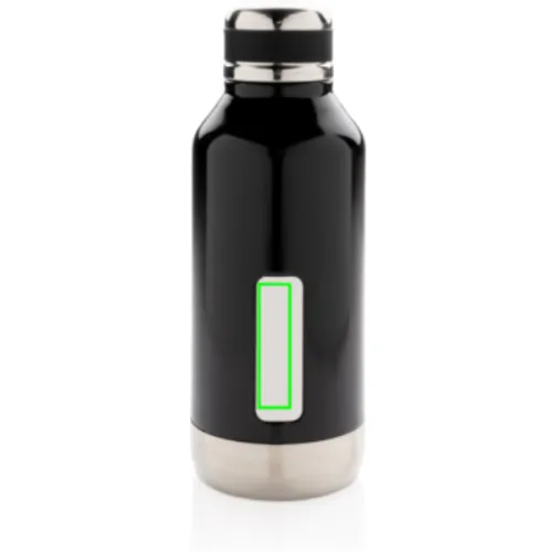 Botella al vacío antigoteo con placa para logo