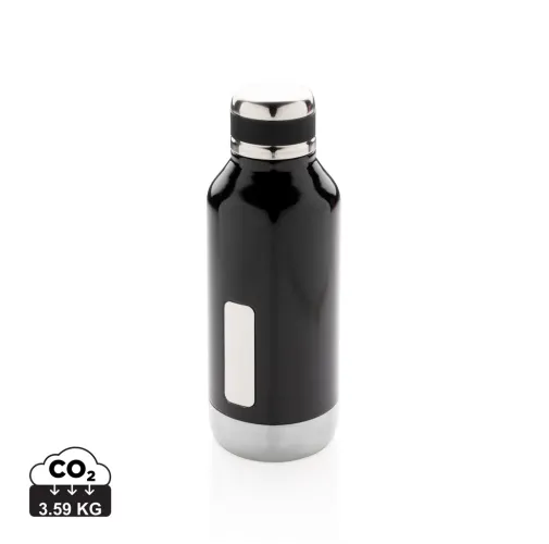 BOTELLA AL VACÍO ANTIGOTEO CON PLACA PARA LOGO