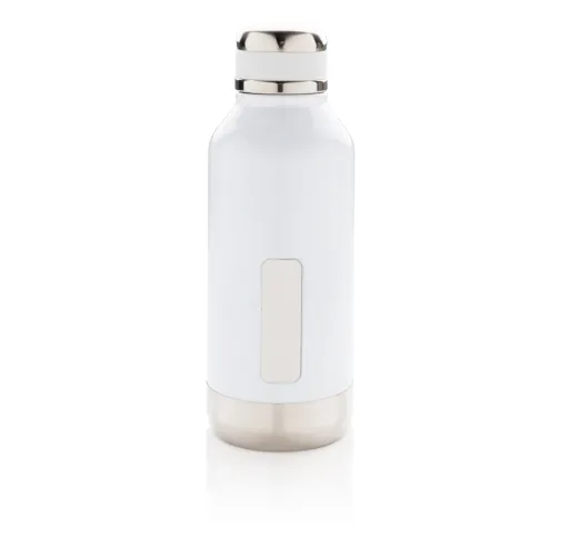 Botella al vacío antigoteo con placa para logo