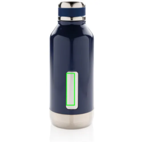 Botella al vacío antigoteo con placa para logo