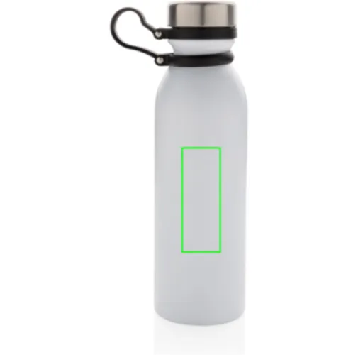 blanco Botella de cobre al vacío con asa