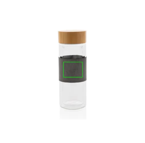 Botella Impact de vidrio de borosilicato de doble pared